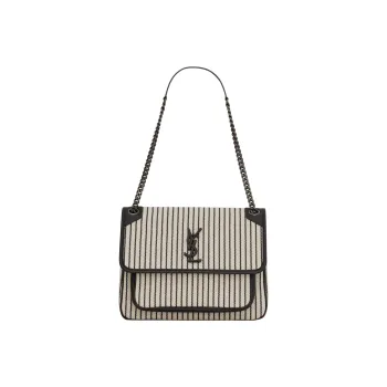 SAINT LAURENT Cotton, Polyester Hobo Bag, Crossbody Bag, Shoulder Bag Women's