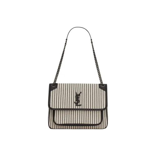 SAINT LAURENT Cotton, Polyester Hobo Bag, Crossbody Bag, Shoulder Bag Women's