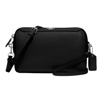 COACH Bennett Cow Leather Shoulder Bag Crossbody Bag Small Size Women's Black