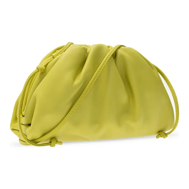 Bottega Veneta Cow Leather Shoulder Bag Women's Light Green-1