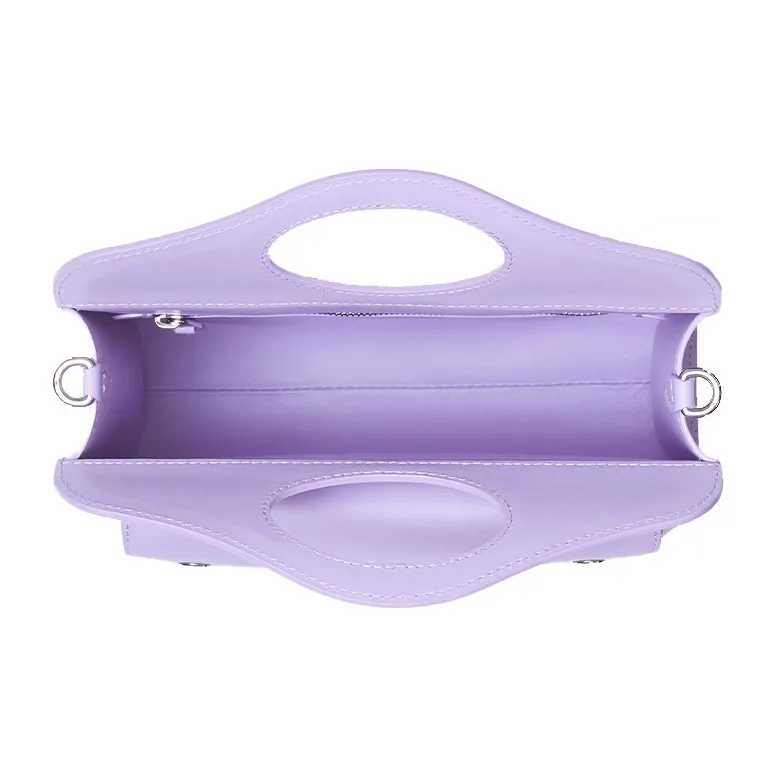 Burberry Mini Leather Pocket Bag Soft Violet-4