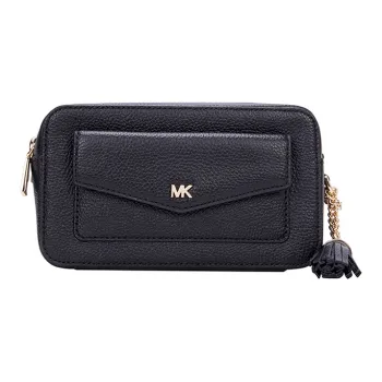MICHAEL KORS Leather Camera Bag Shoulder Bag Crossbody Bag Small Size Women's Black