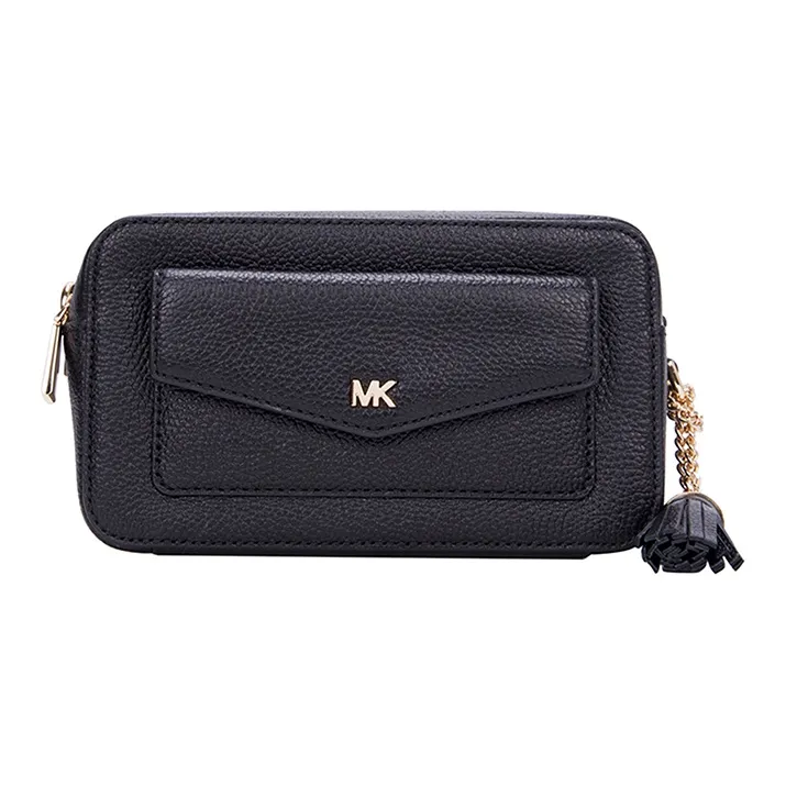 MICHAEL KORS Leather Camera Bag Shoulder Bag Crossbody Bag Small Size Women's Black-0