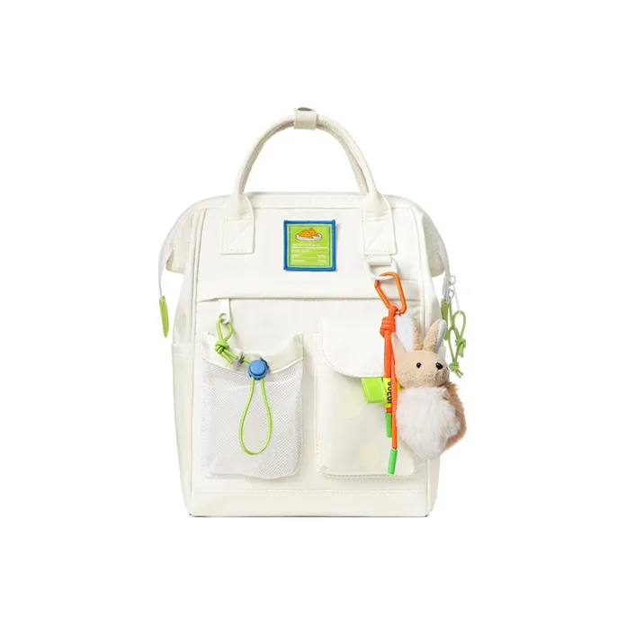 MR.ACE HOMME Polyester Portable Backpack Regular Women's White/Green-18
