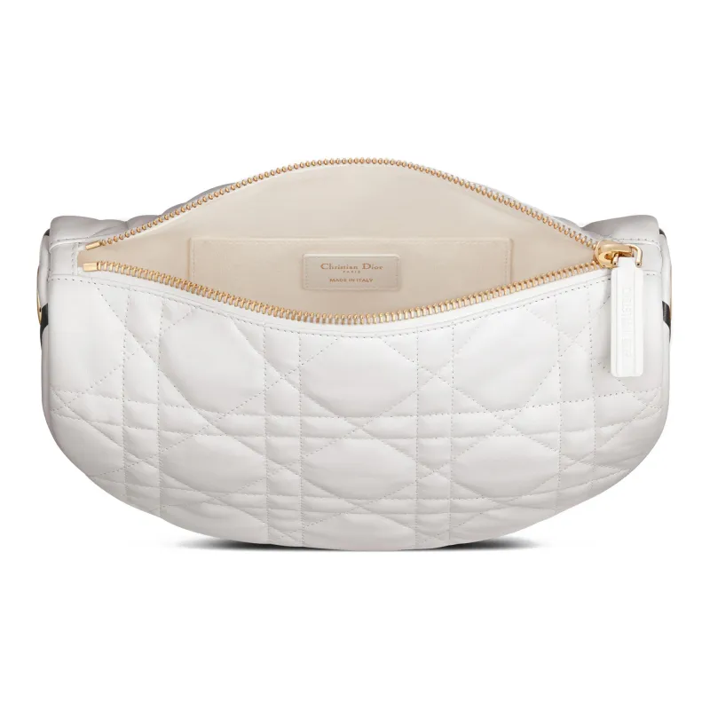 DIOR Sheepskin HOBO Handbag, Shoulder Bag Medium Size Women's White-2