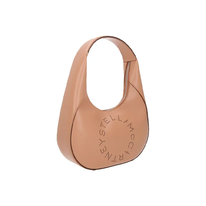Stella McCartney PU Shoulder Bag, Crescent Bag, Tote, Shoulder Bag Women's Camel-1