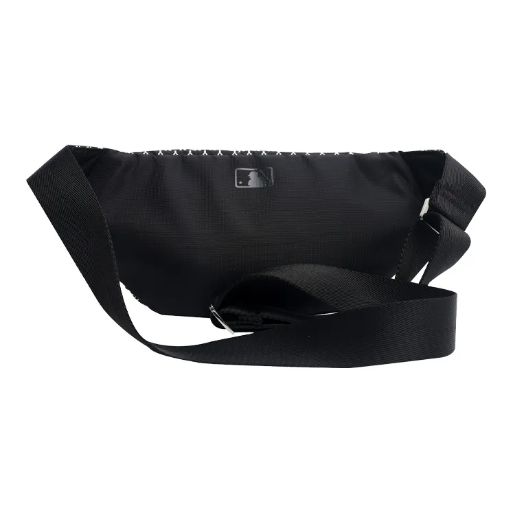 MLB Monogram Collection Polyamide One Shoulder Crossbody Bag Sling Bag Fanny Pack Regular Unisex Black-1