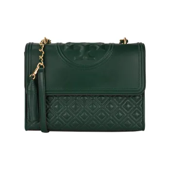 TORY BURCH Fleming Chain Stitched Sheepskin Shoulder Strap Shoulder Bag Crossbody Bag Medium Size Women's Jasper