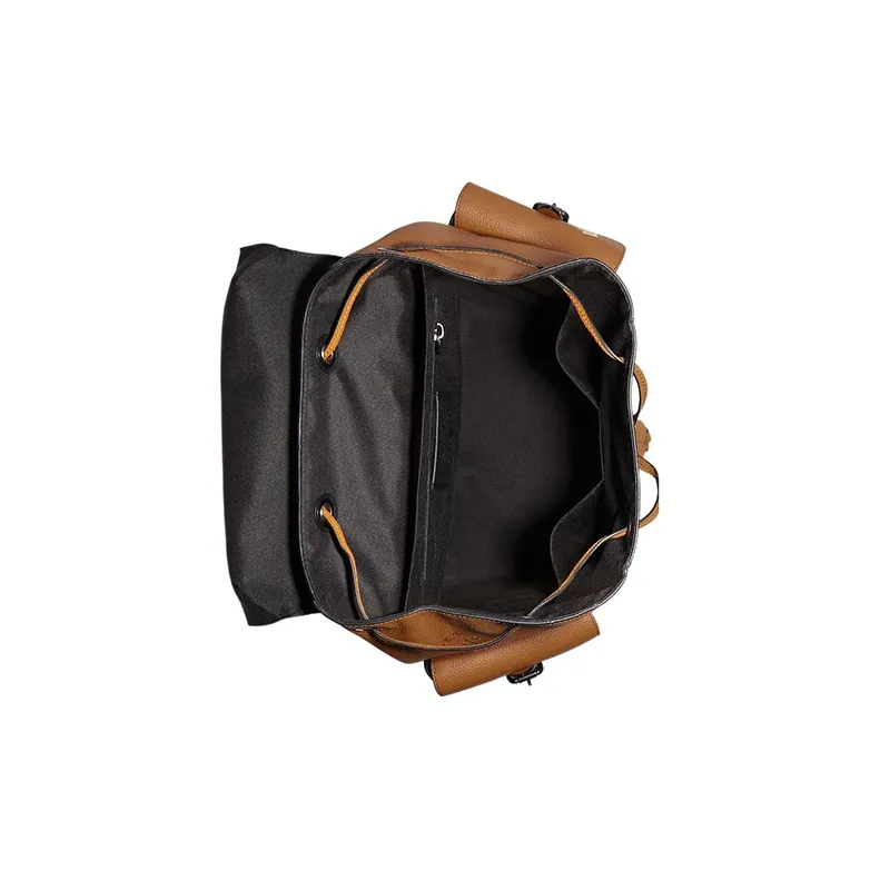 COACH Diary Embroidery Collaboration Leather Backpack Large Size Men's Brown-2