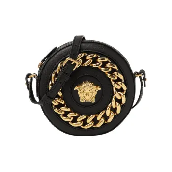 FANSIZHE Calfskin Camera Bags Crossbody Bag Shoulder Bag Women's Black