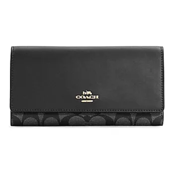 COACH Trifold Wallet Wallet Women's Black
