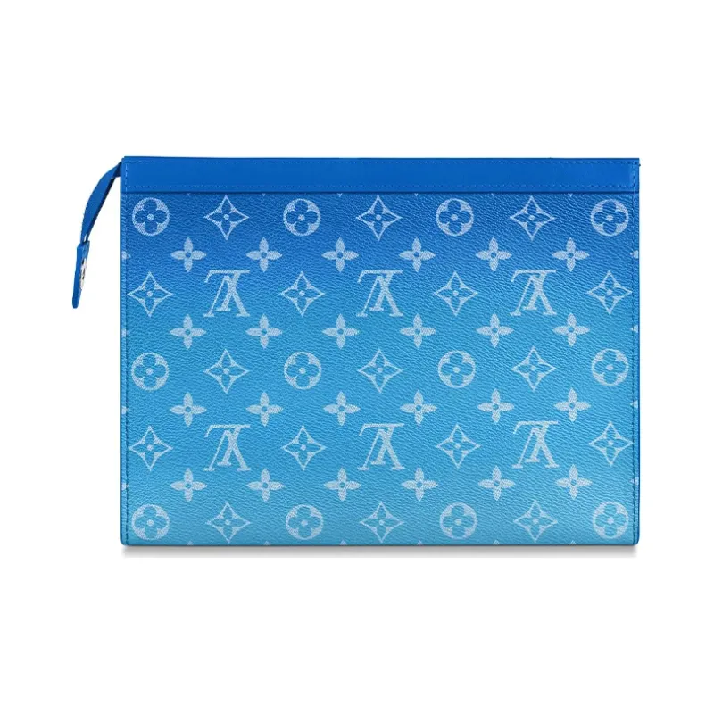 LOUIS VUITTON Pochette A4 Clouds Monogram Blue-2