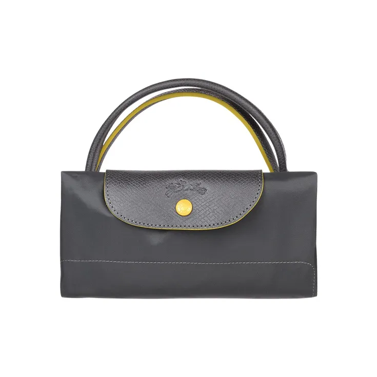 LONGCHAMP Le Pliage Nylon Fabric Dumpling Bag Travel Bag Handbag Shoulder Bag Unisex Metal Gray-3