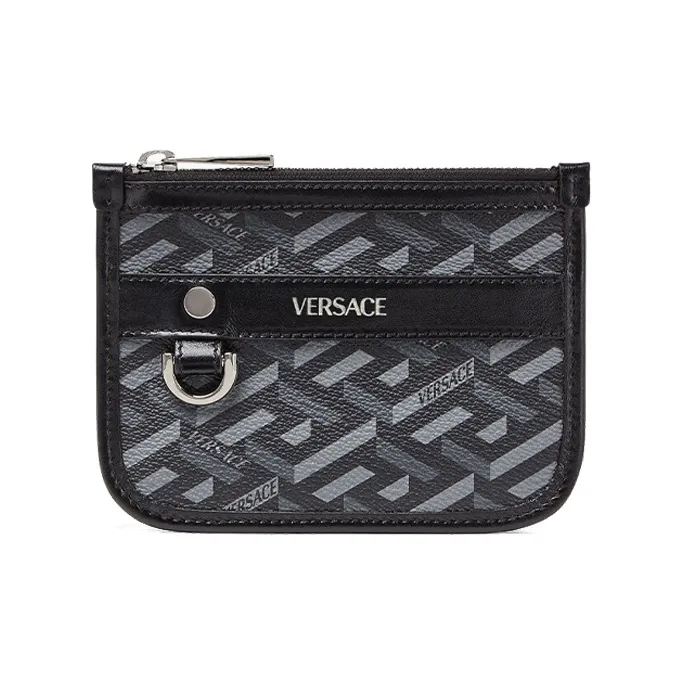 FANSIZHE VERSACE Cow Leather Clutch Unisex Black-0