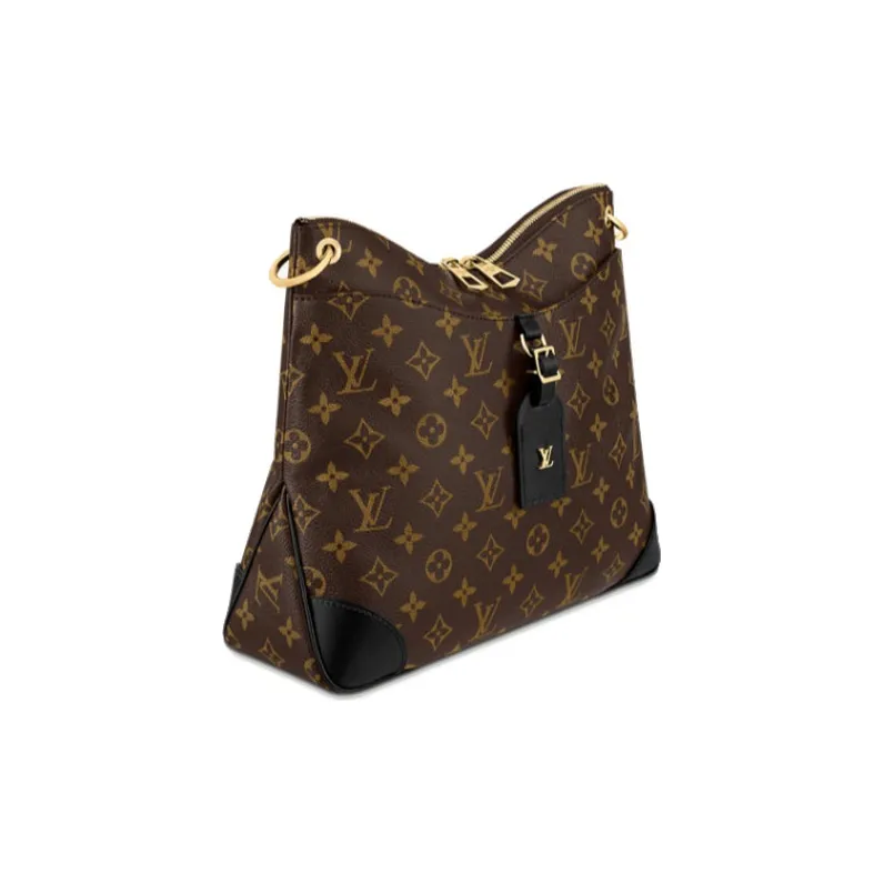 LOUIS VUITTON Coated Canvas Shoulder Bag Crossbody Bag Regular Women's Brown-1
