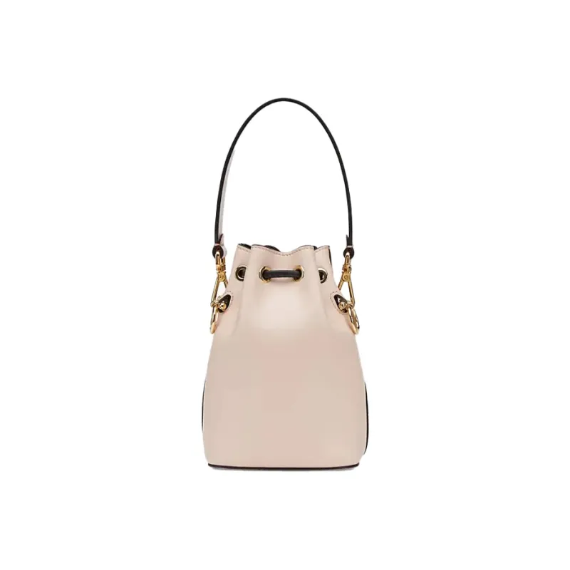 FENDI Mon Tresor Leather Bucket Bag Handbag Shoulder Bag Crossbody Bag Mini Women's Light Pink/Black-2