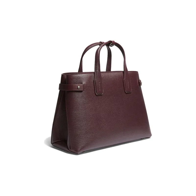 Burberry Top Handle Bag 'Maroon'-1