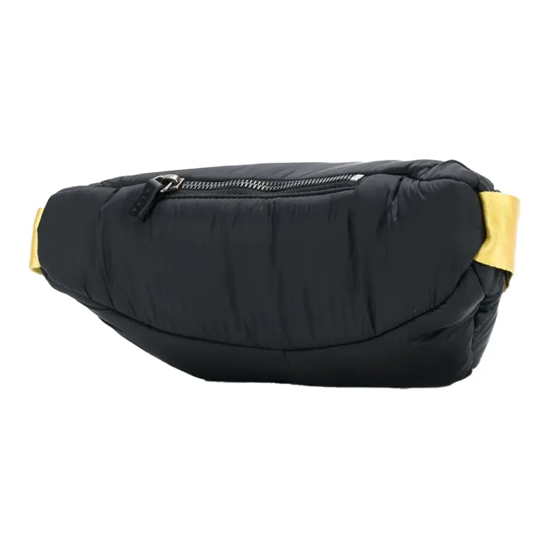 OFF WHITE Polyurethane Sling Bag Fanny Pack Regular Unisex Black-1