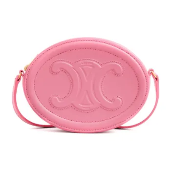 CELINE Smooth Cow Leather Mooncake Bag Wallet Shoulder Bag Crossbody Bag Regular Women's Candy Color/Pink