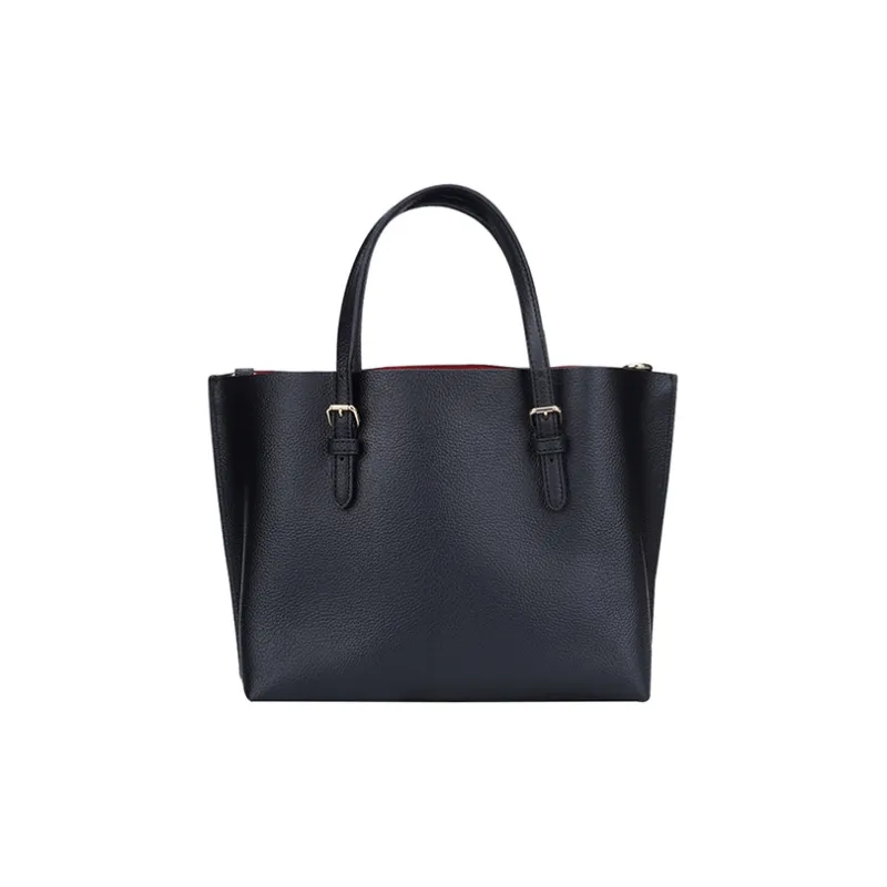 COACH Cow Leather Tote Bag, Shopping Bag, Shoulder Bag, Crossbody Bag, Handbag Medium Size Women's Black-2