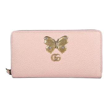 GUCCI Leather Wallet Women's 0user Pink Candy Color