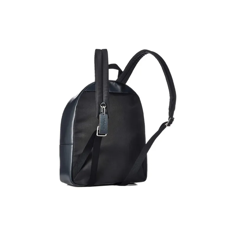 COACH Charlie Canvas Leather Backpack Tubas Unisex Dark Blue-1