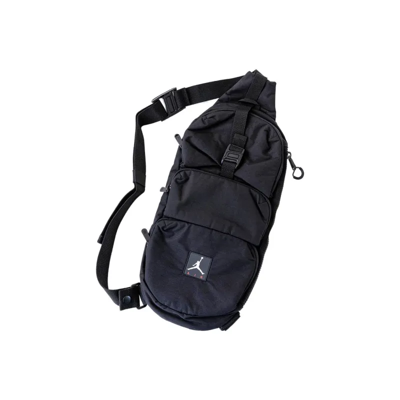 Jordan Canvas Crossbody Bag Canvas Bag Fanny Pack Sling Bag Regular Unisex Black-1