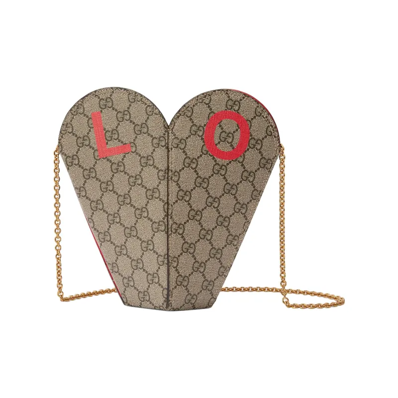 GUCCI Valentine's Day Collection Canvas Handbag, Shoulder Bag Women's-0