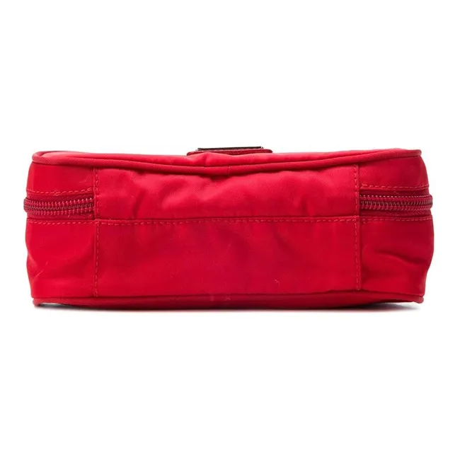 PRADA Nylon Fabric Wallet Women's Red-1