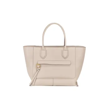 LONGCHAMP Mailbo Cow Leather Long Handle Dumpling Bag Handbag Large Size Women's Pink White