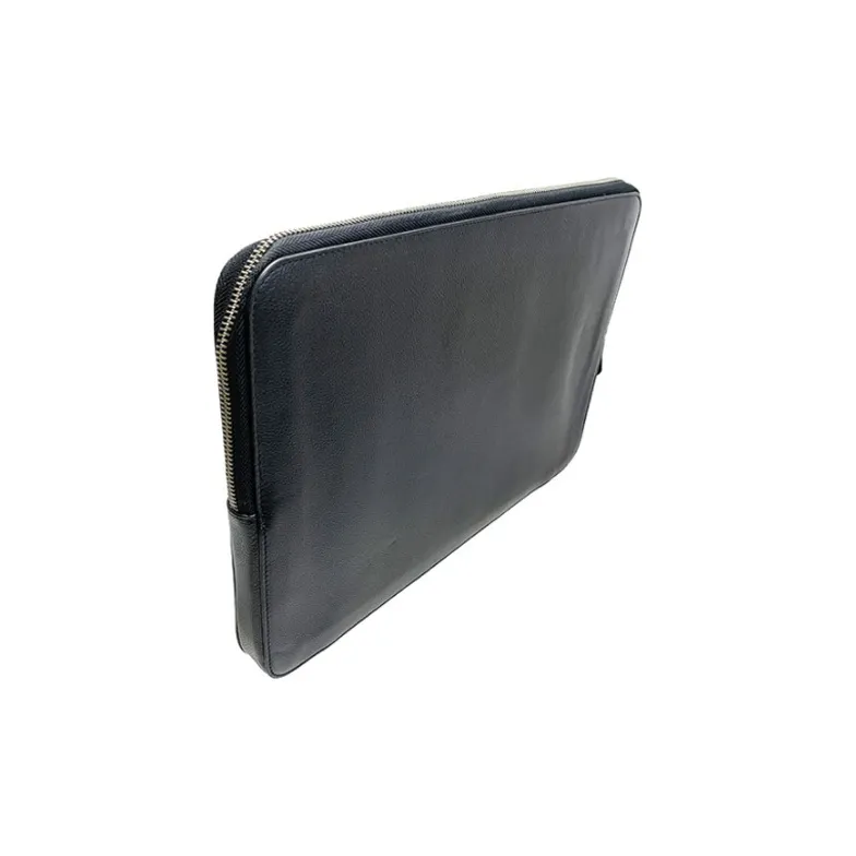 COACH Leather Laptop Bag Tubas Men's Black-3