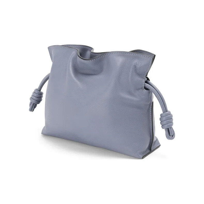 LOEWE Flamenco Napa Calf Leather Clutches Shoulder Bag Crossbody Bag Mini Women's Atlantic Blue-1