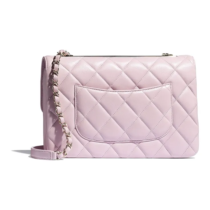 CHANEL Trendy Cc Sheepskin Flap Bag, Crossbody Bag, Shoulder Bag Women's Pink-1