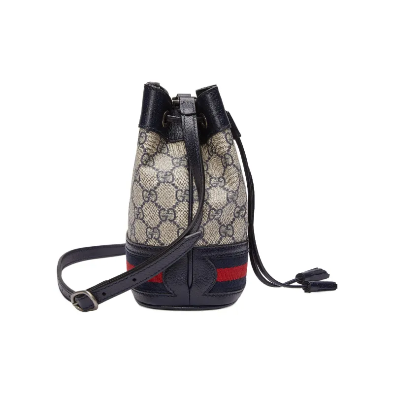 GUCCI Ophidia Canvas With Leather Trim Bucket Bags Crossbody Bag, Shoulder Bag Women's-3