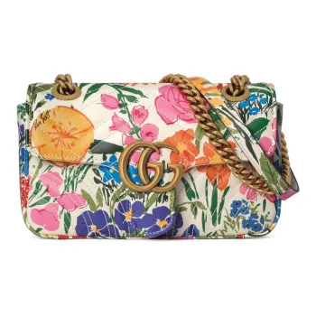 GUCCI GG Marmont Quilted Leather Crossbody Bag, Shoulder Bag Women's