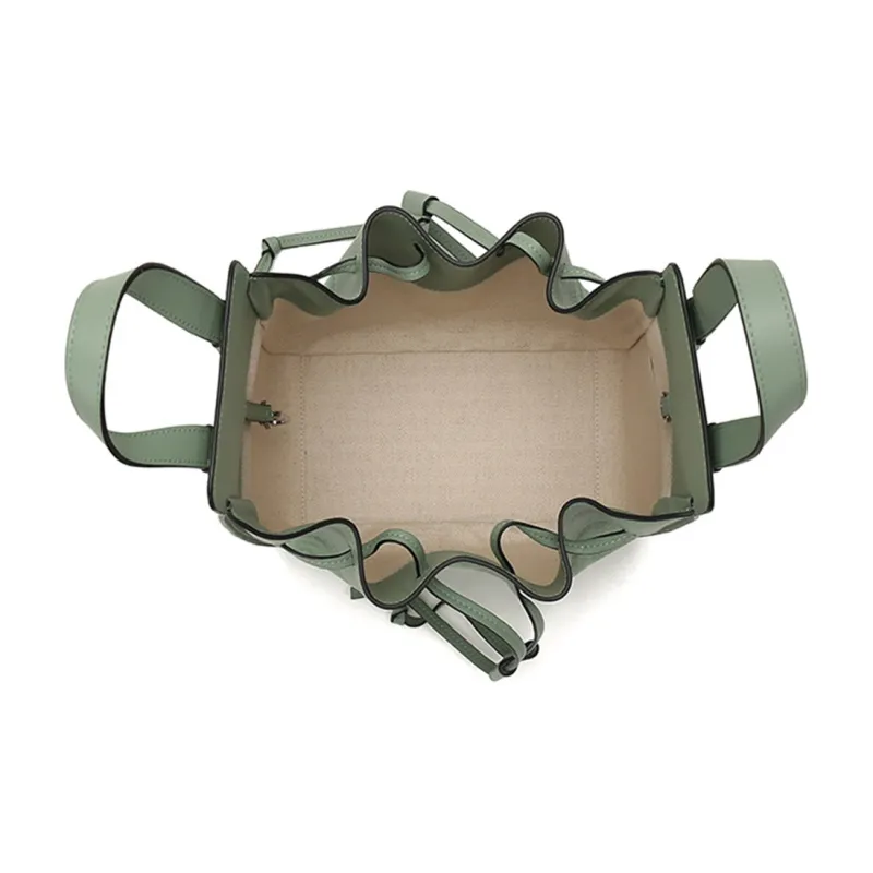 LOEWE Hammock Leather Hammock Bag, Shoulder Bag, Crossbody Bag, Handbag Trumpets Women's Light Green-5