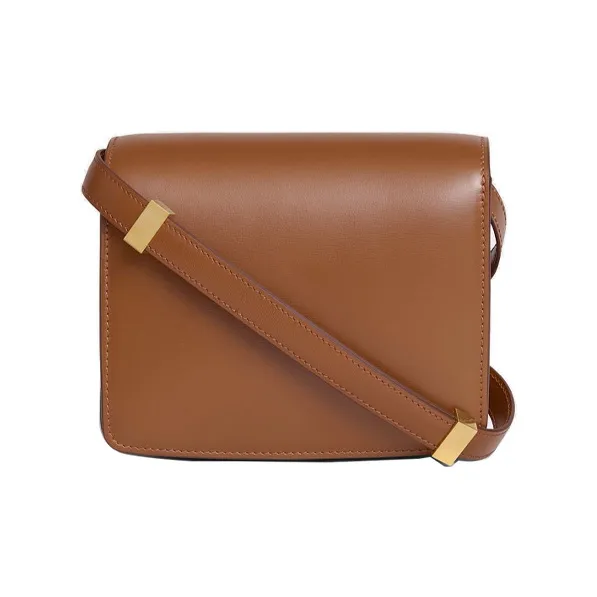 CELINE Classic Bo Cow Leather Tofu Bag Block Crossbody Bag Shoulder Bag Women's Camel-2