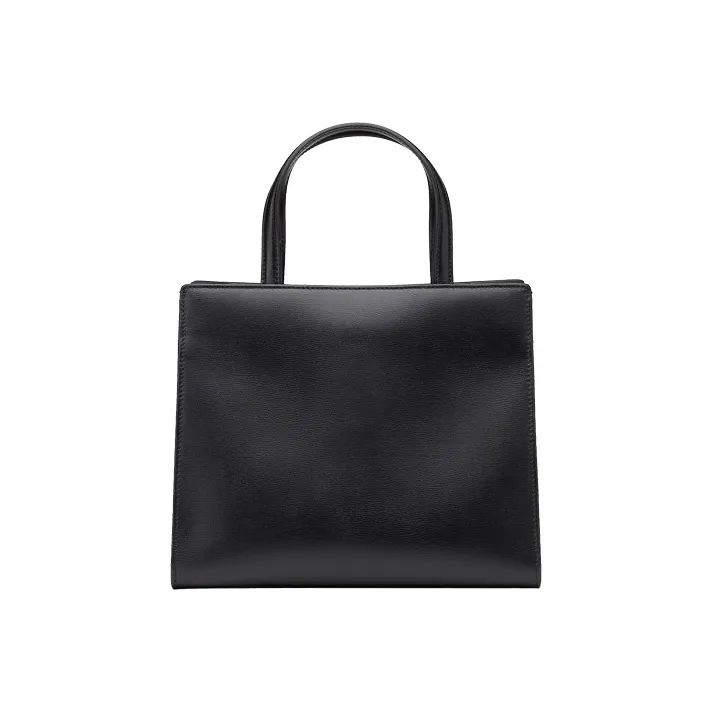 FERRAGAMO Vara Natural Grain Cow Leather Portable Crossbody Bag, Shoulder Bag Medium Size Women's Black-2