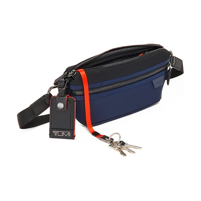 TUMI Polyamide Shoulder Bag, Crossbody Bag, Sling Bag, Fanny Pack Men's Blue-1