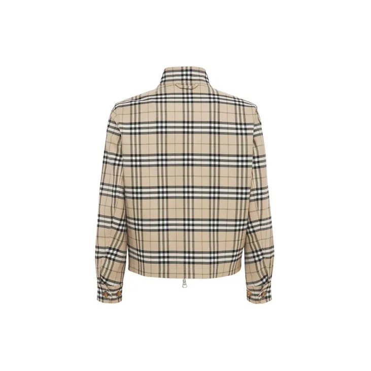 Burberry Reversible Check Wool Cotton Harrington Jacket-1