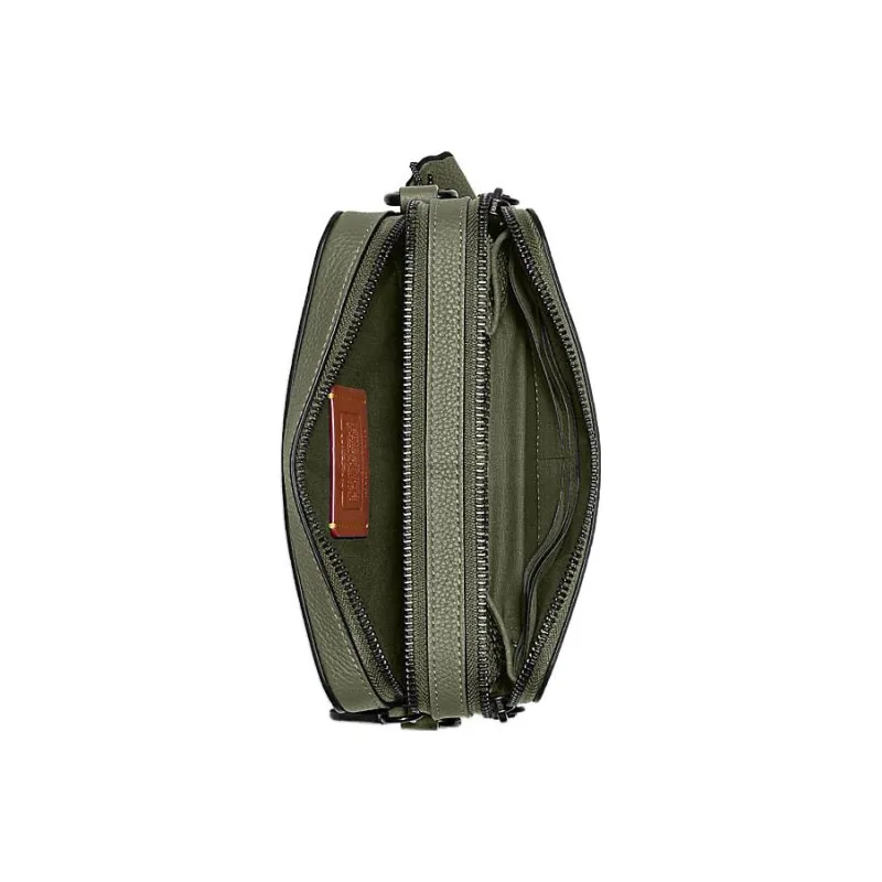 COACH Charter Cow Leather Camera Bag, Shoulder Bag, Crossbody Bag Small Size Men's Army Green Light Green-2