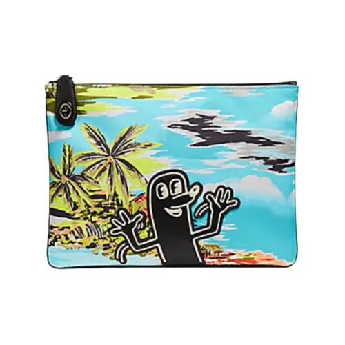 Keith Haring X COACH Pouch Clutches