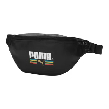 PUMA Textile Artificial Leather Crossbody Bag Sling Bag Fanny Pack Regular Unisex Black