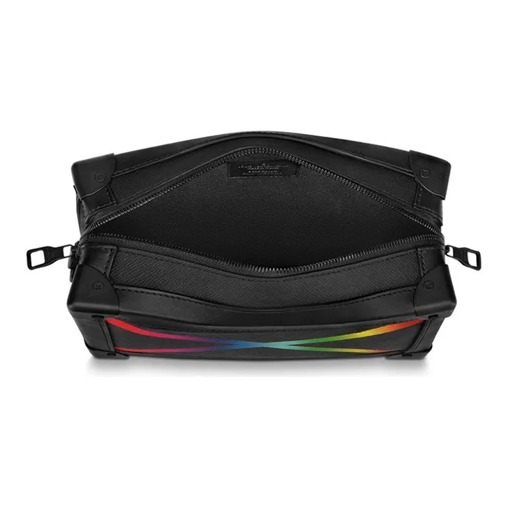 LOUIS VUITTON Soft Trunk Taiga Black/Rainbow-2