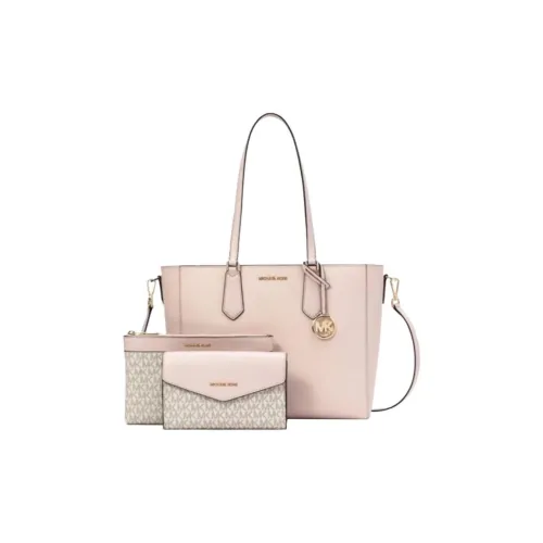 MICHAEL KORS Maisie Leather 3 in 1 Combo Bag Tote Bag Crossbody Handbag Large Size Women's Cherry Blossom Pink