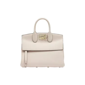 FERRAGAMO Studio Collection Cow Leather Crossbody One Shoulder Handbag Small Size Women's Light Pink