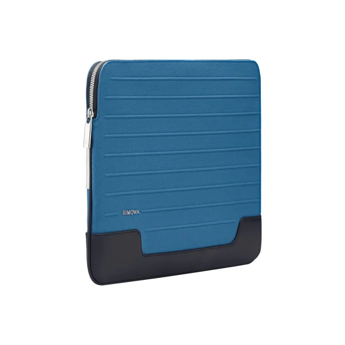 RIMOWA Never Still Canvas And Full-Grain Leather Laptop Clutch Laptop Bag Unisex Sea Blue-1