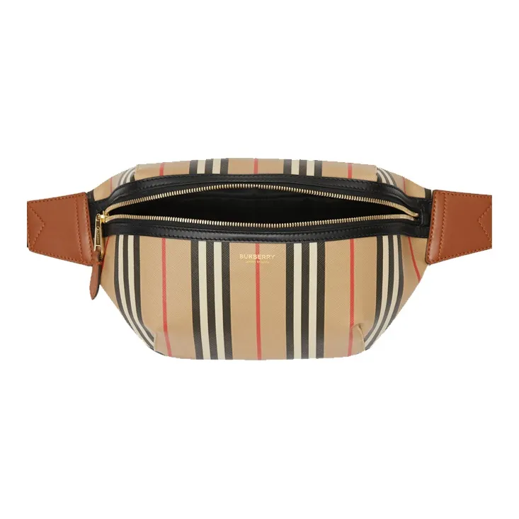 Burberry Eco Friendly Canvas Sonny Sling Bag, Crossbody Bag, Fanny Pack Regular Unisex Beige-1
