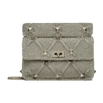 Valentino Fabric Portable Crossbody Bag Shoulder Bag Regular Women's Gray