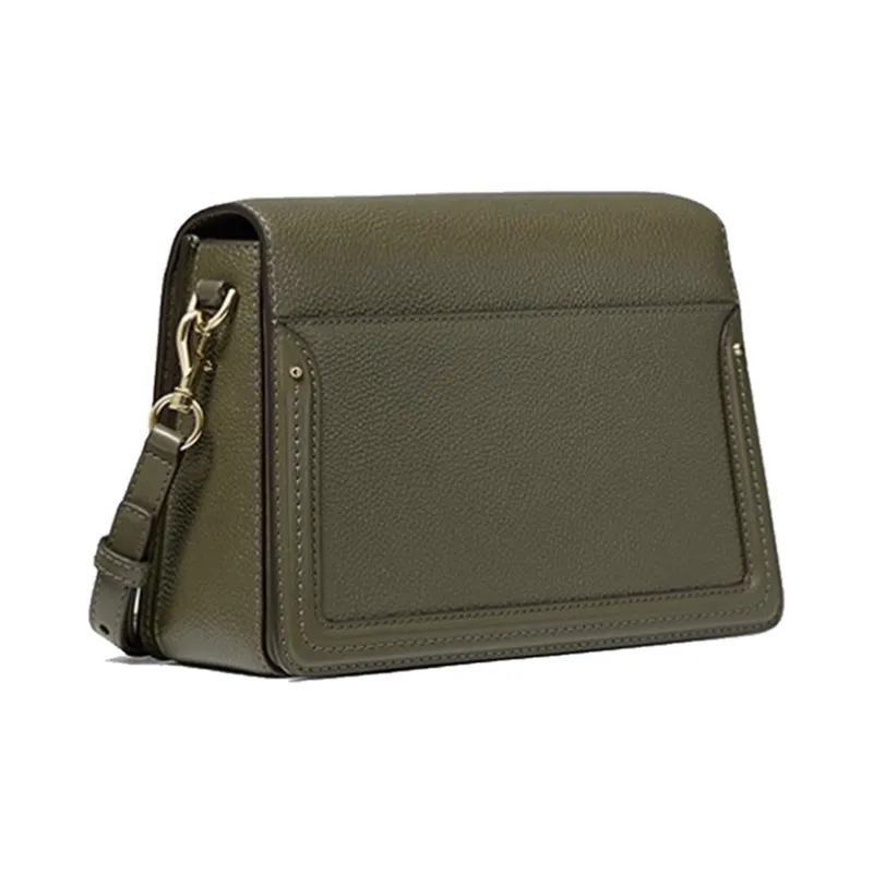 MICHAEL KORS Jessie Cow Leather Shoulder Bag Crossbody Bag Medium Size Women's Olive Green-1